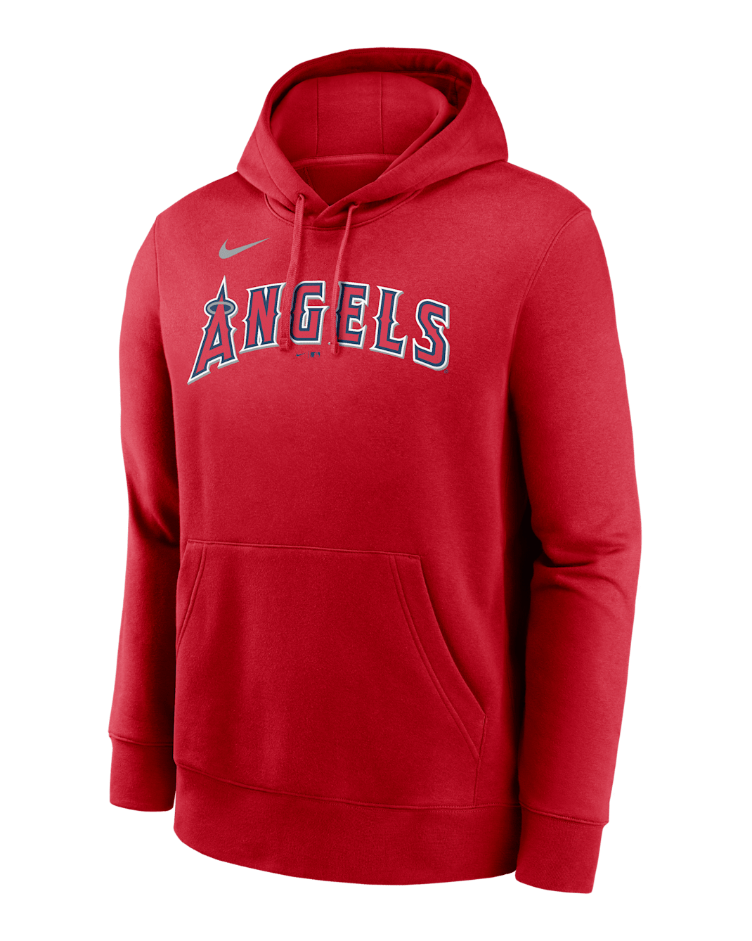 Sudadera con gorro sin cierre Nike de la MLB para hombre Mike Trout Los Angeles Angels Club - Rojo