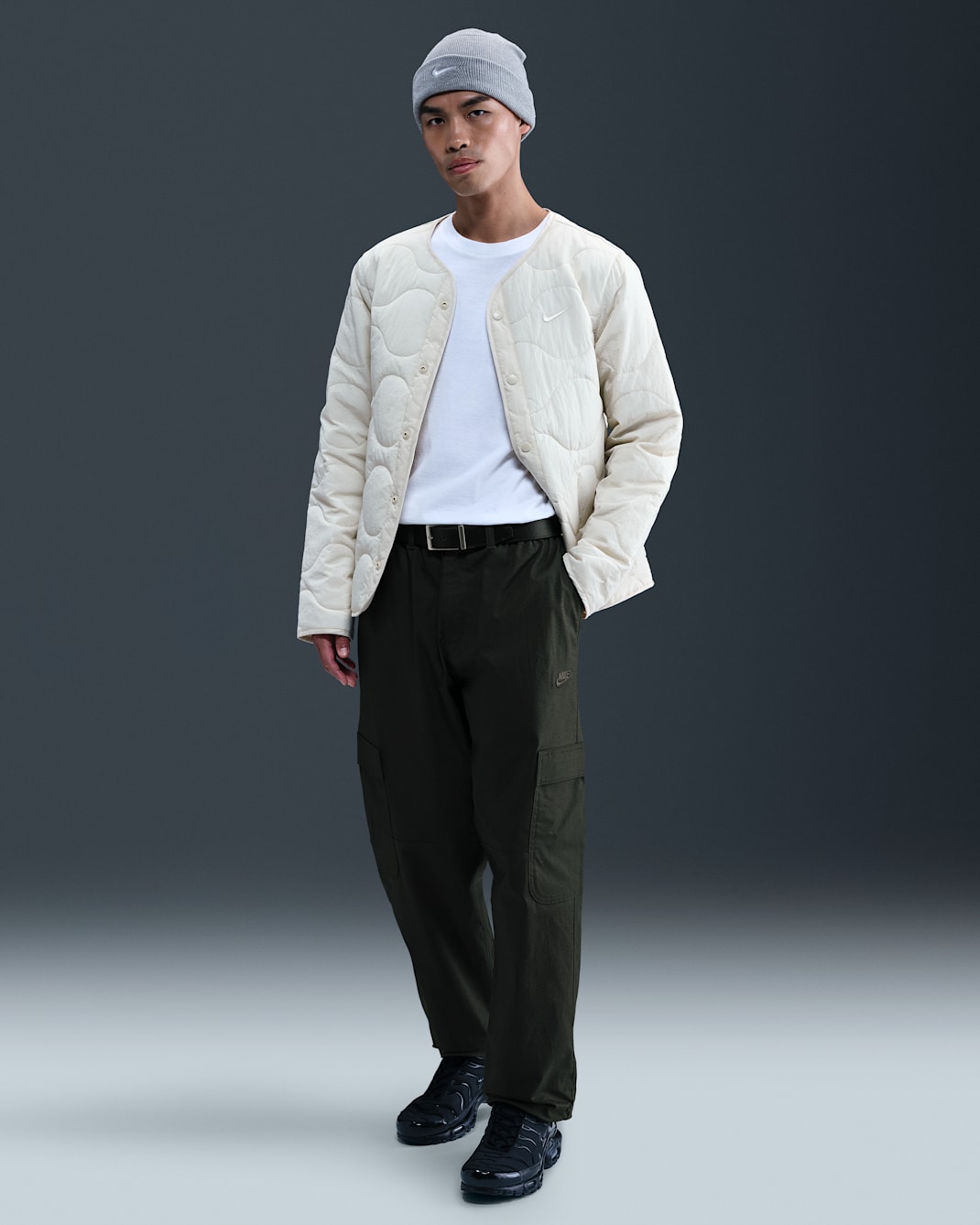 กางเกงคาร์โก้ขายาวผู้ชายแบบทอ Nike Sportswear Club - Sequoia/Sequoia