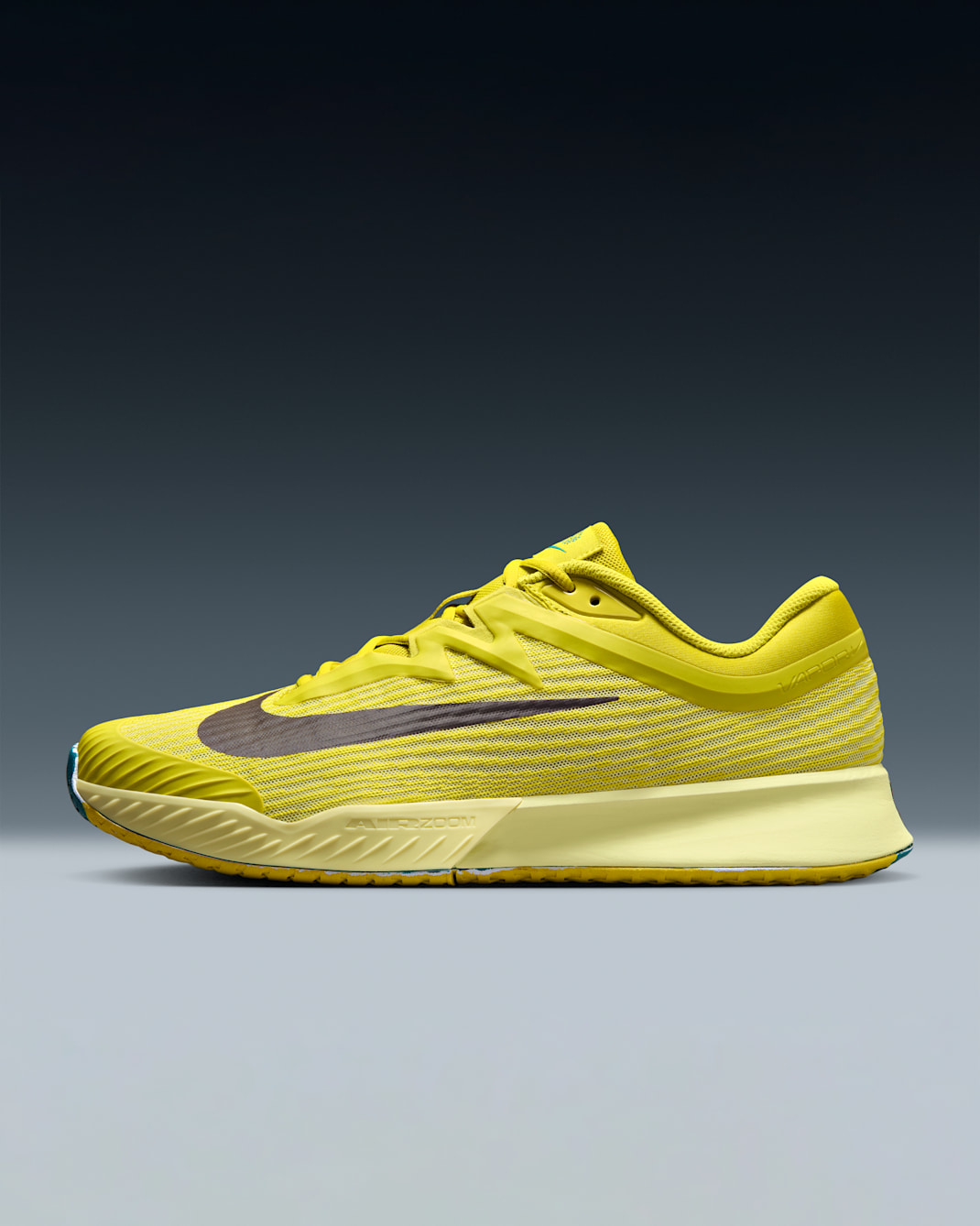 Tenis de tenis para cancha dura para hombre Nike Vapor Pro 3 Premium - Alto voltaje/Azul verdoso mineral/Verde luminoso/Cueva