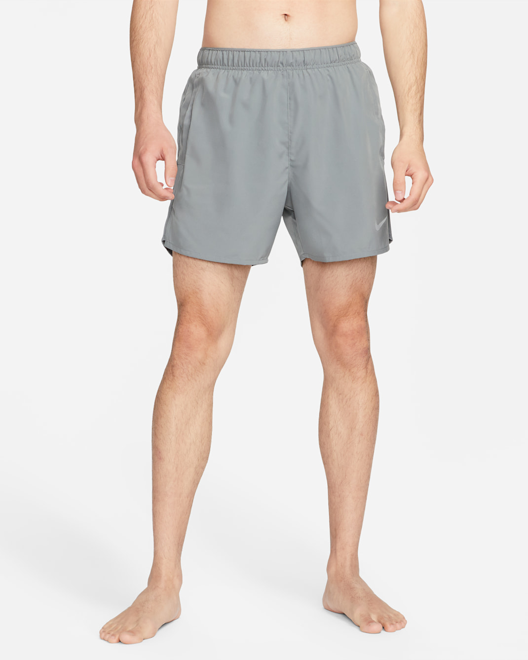 Nike Dri-FIT Challenger Men's 13cm (approx.) Brief-Lined Versatile Shorts - Smoke Grey/Smoke Grey/Black