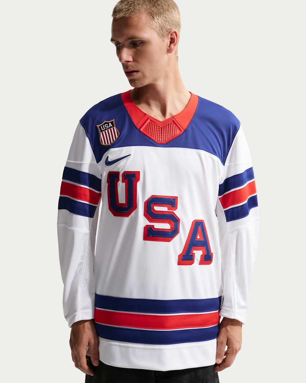 Maglia da hockey Nike "Team USA" – Uomo - Bianco