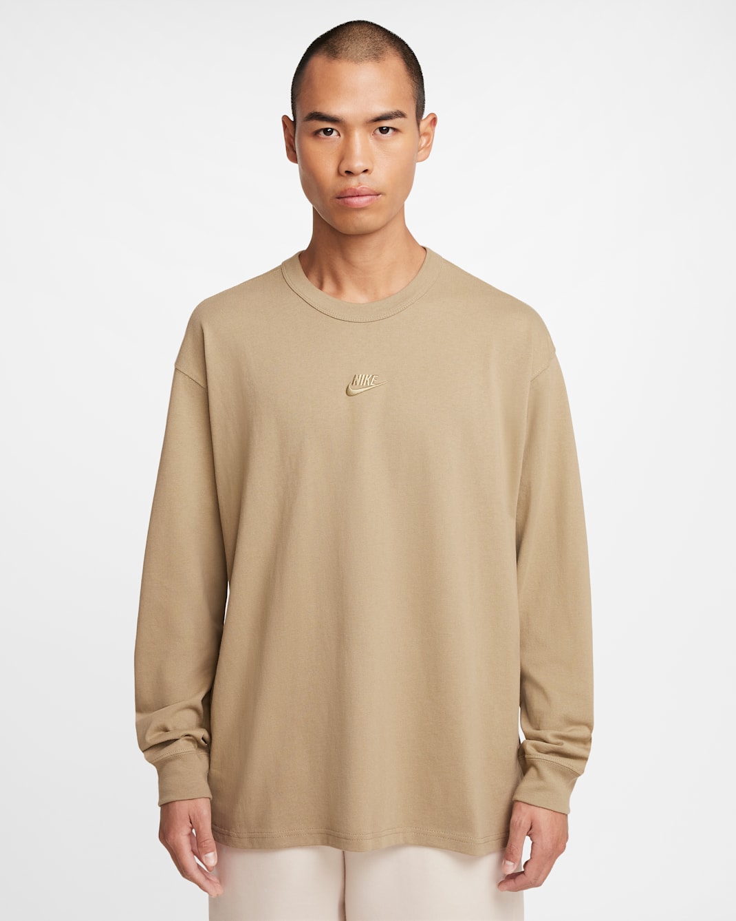 Nike Sportswear Premium Essentials Men's Long-Sleeve T-Shirt - Neutral Olive