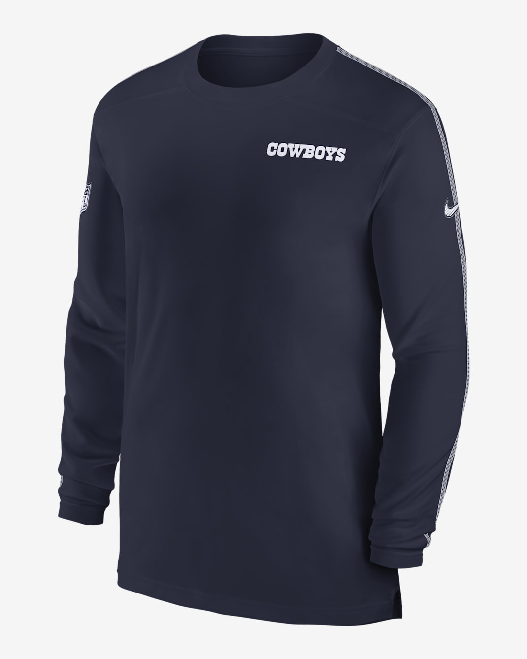 Dallas Cowboys Sideline Coach Men's Nike Dri-FIT NFL Long-Sleeve Top - Navy