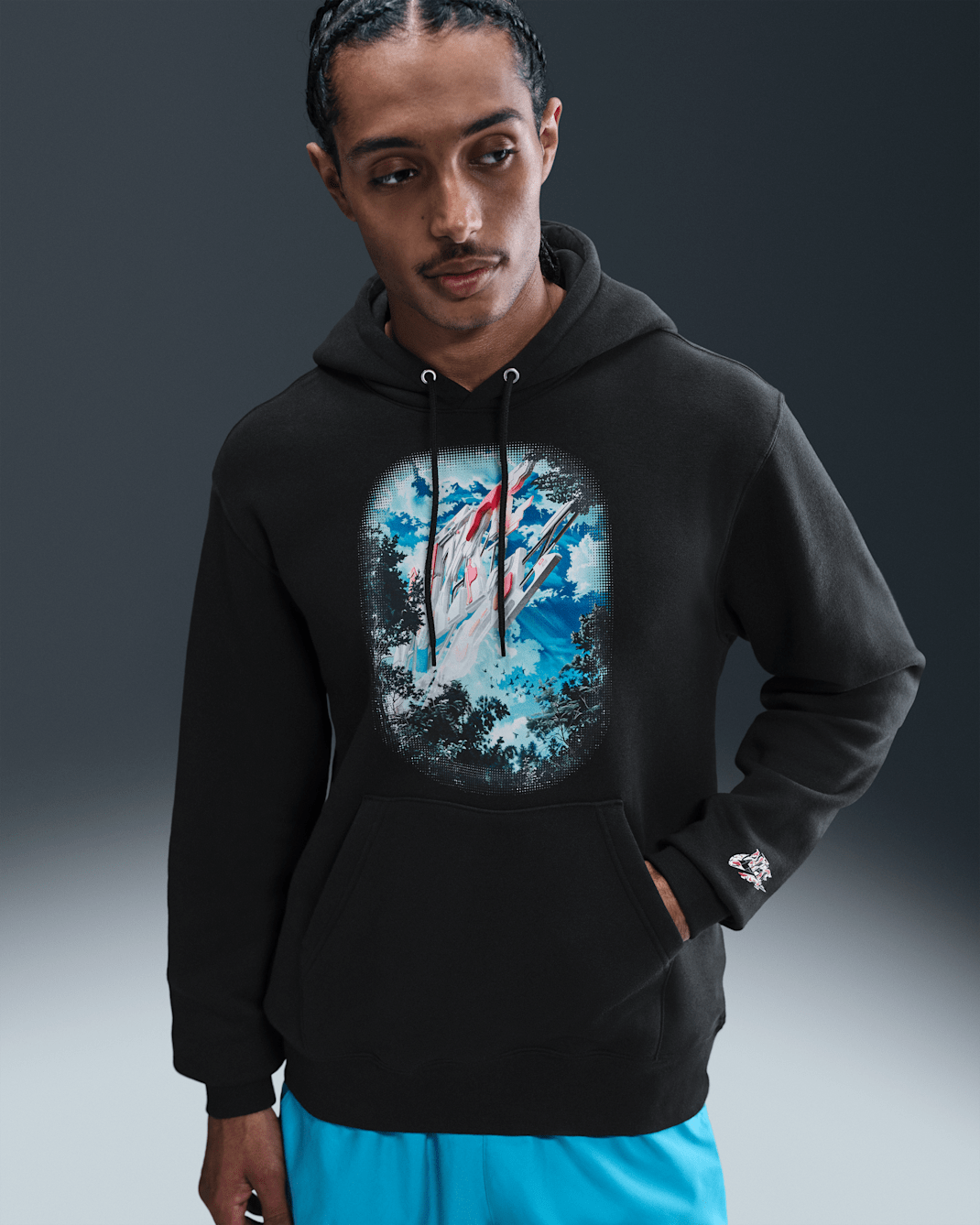 Nike Sportswear Club Men's Fleece Hoodie - Black/Black