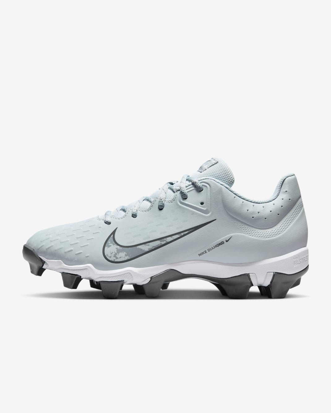 Nike Hyperdiamond 4 Keystone Women's Softball Cleats - Pure Platinum/Wolf Grey/White/Iron Grey