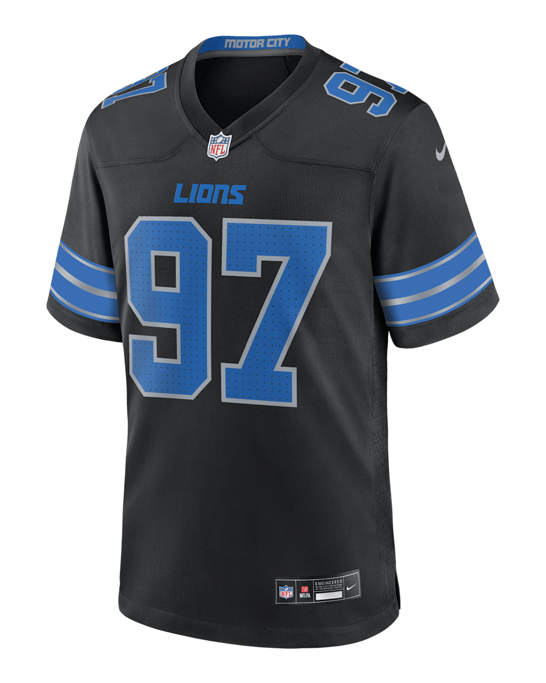 Aidan Hutchinson Detroit Lions Men's Nike NFL Game Football Jersey - Black