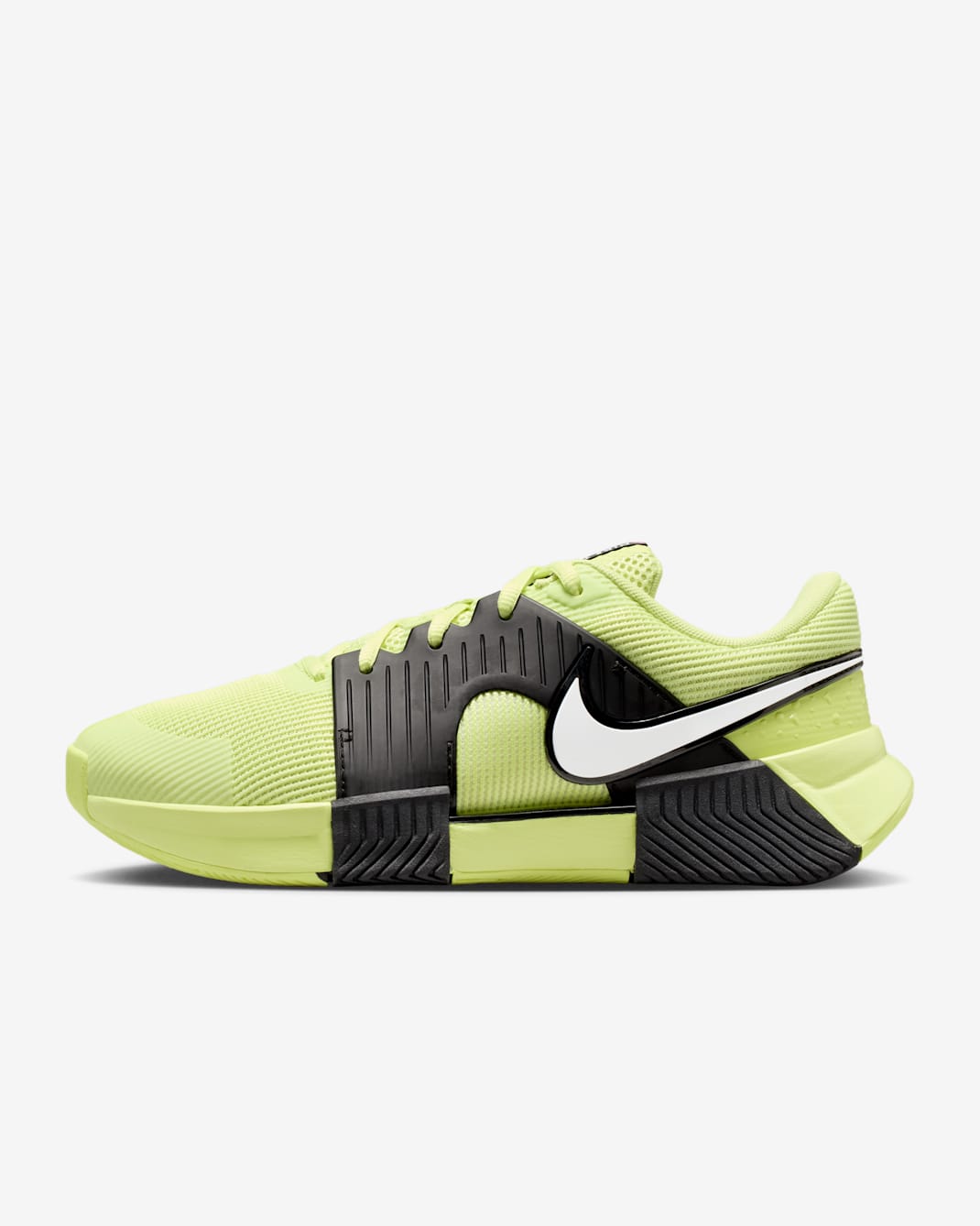 Nike Zoom GP Challenge 1.5 PRM Women's Hard Court Tennis Shoes - Black/Light Lemon Twist/White