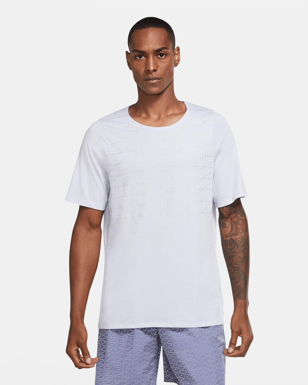 Nike Rise 365 Run Division Men's Flash Short-Sleeve Running Top - Ghost