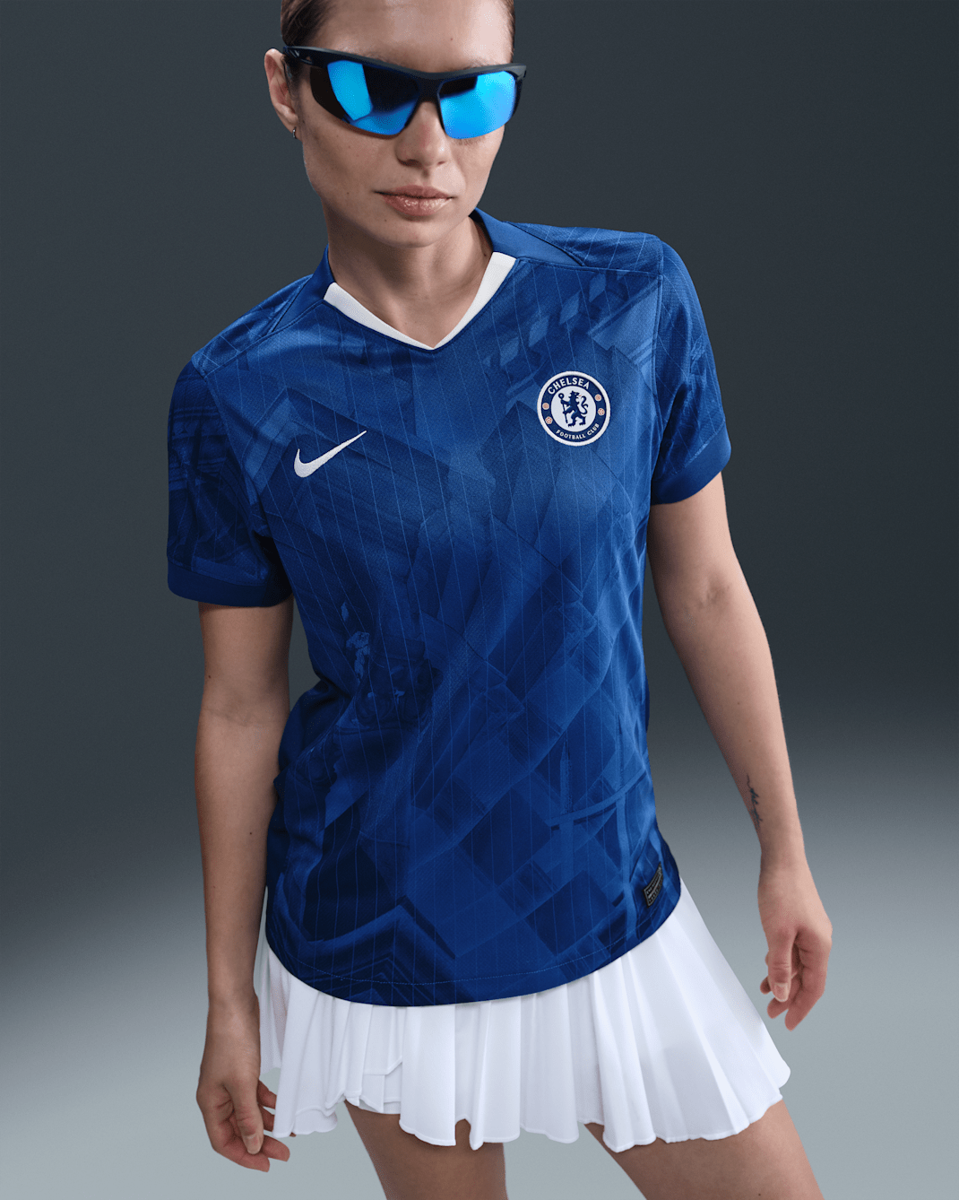 Chelsea F.C. 2025/26 Stadium Home Women's Nike Dri-FIT Football Replica Shirt - Rush Blue/White/Speed Red/White