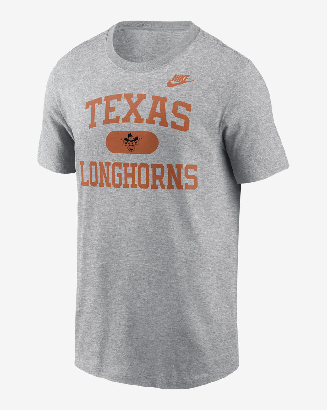 Playera universitaria Nike para hombre Texas Legacy Alma Mater - Gris oscuro jaspeado
