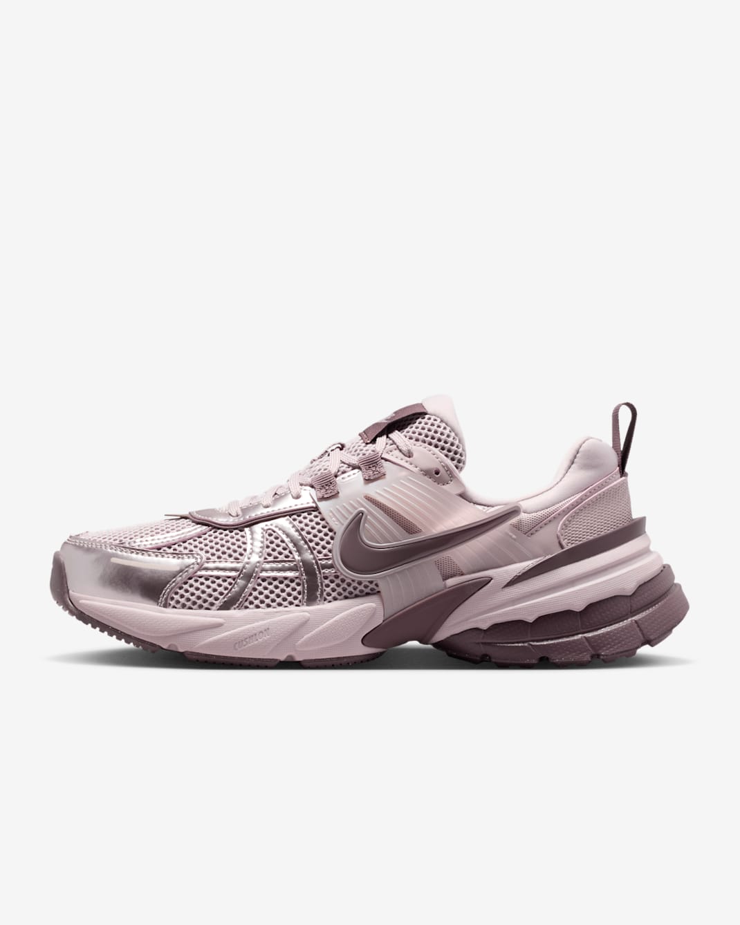 Nike V2K Run Women's Shoes with Reflective Design Accents - Particle Rose/Tattoo/Light Violet Ore/Tattoo