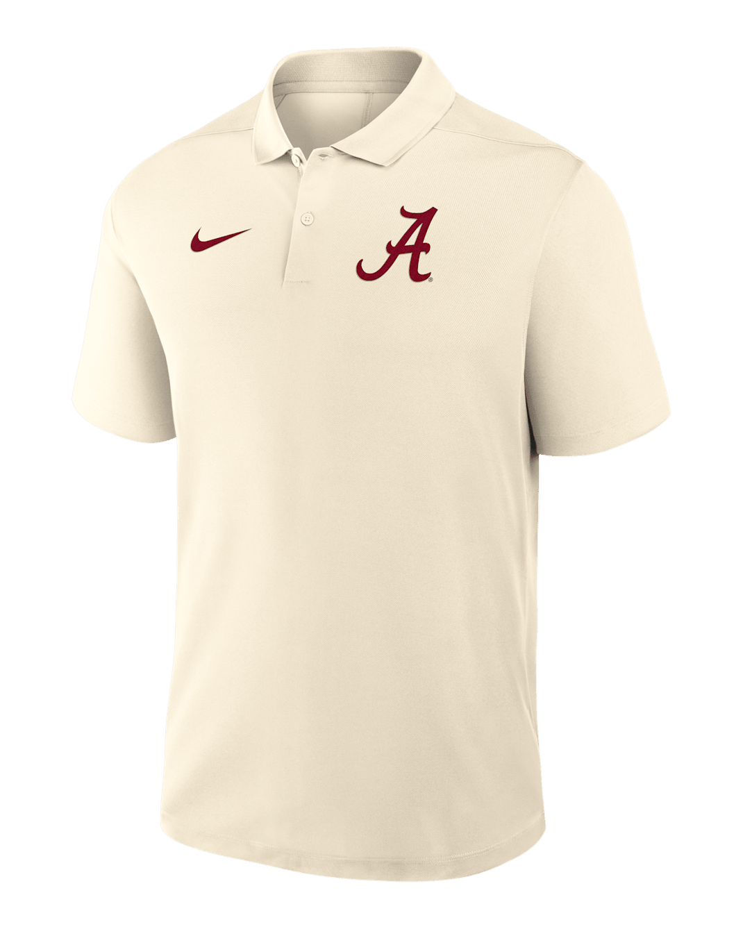 Alabama Victory Primary Logo Men's Nike Dri-FIT College Polo - Tan/Beige