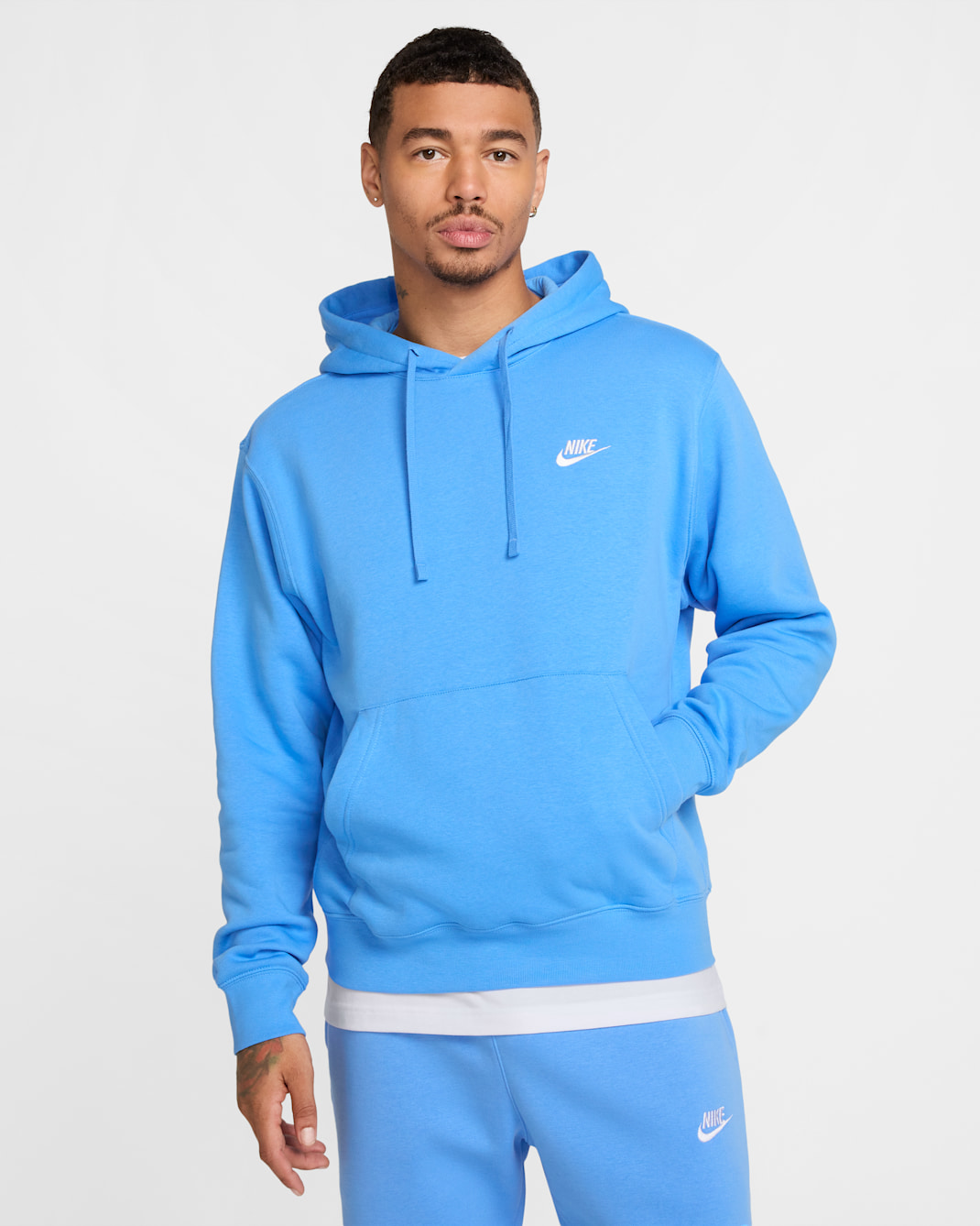 Nike Sportswear Club Fleece Pullover Hoodie - University Blue/University Blue/White