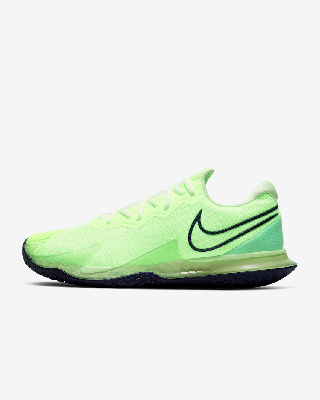 NikeCourt Air Zoom Vapor Cage 4 Men’s Hard Court Tennis Shoes - Ghost Green/Barely Volt/Aphid Green/Blackened Blue