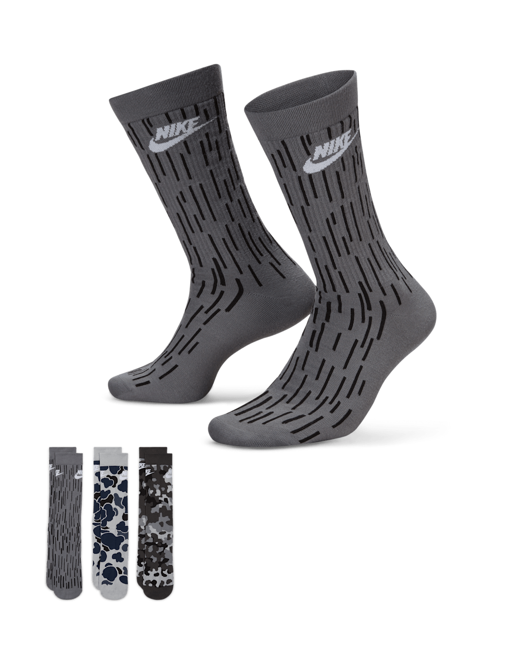Nike Everyday Essential Crew Socks (3 Pairs) - Multi-Colour