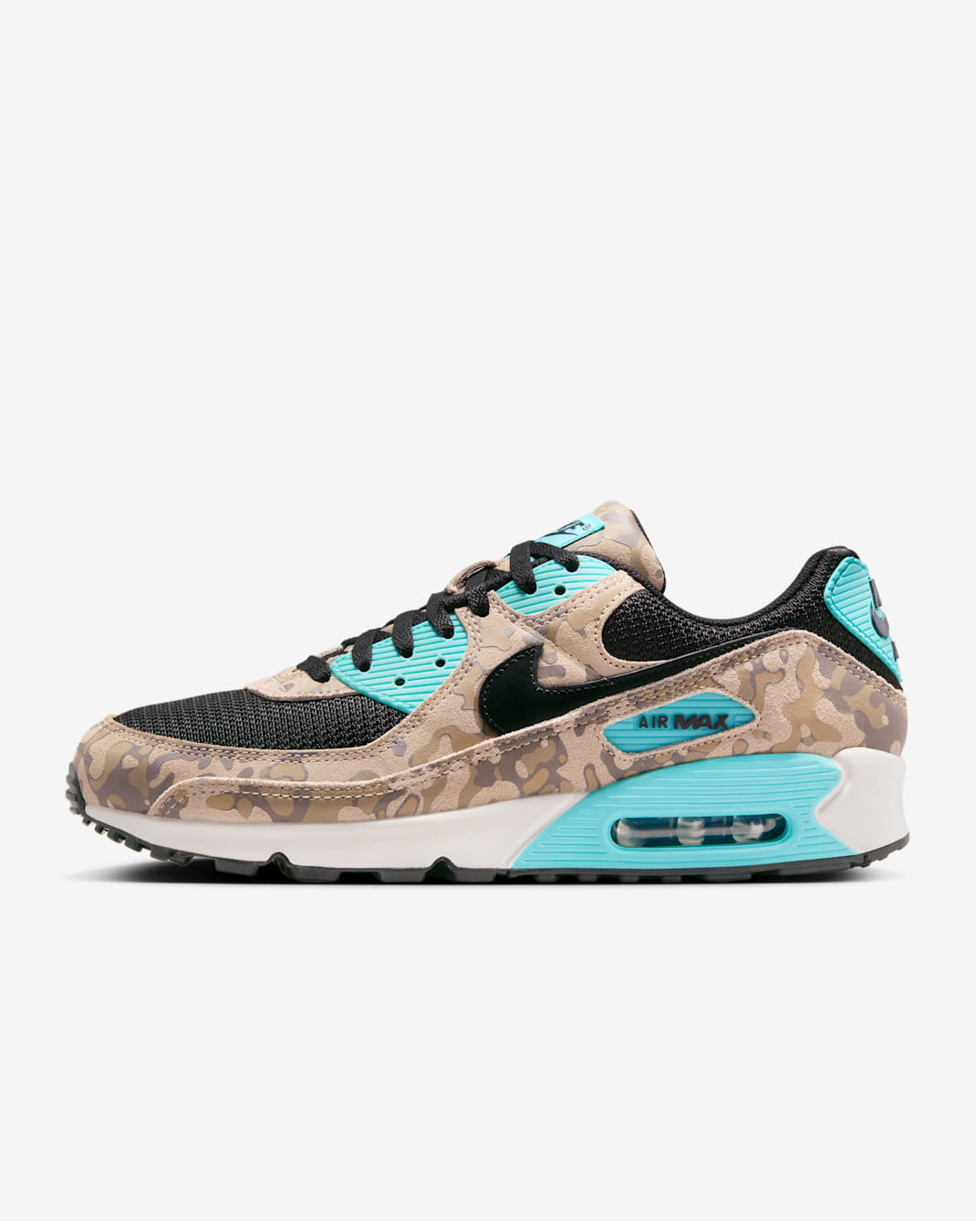 Nike Air Max 90 Premium Men's Shoes - Sand Drift/Aurora Green/Khaki/Black