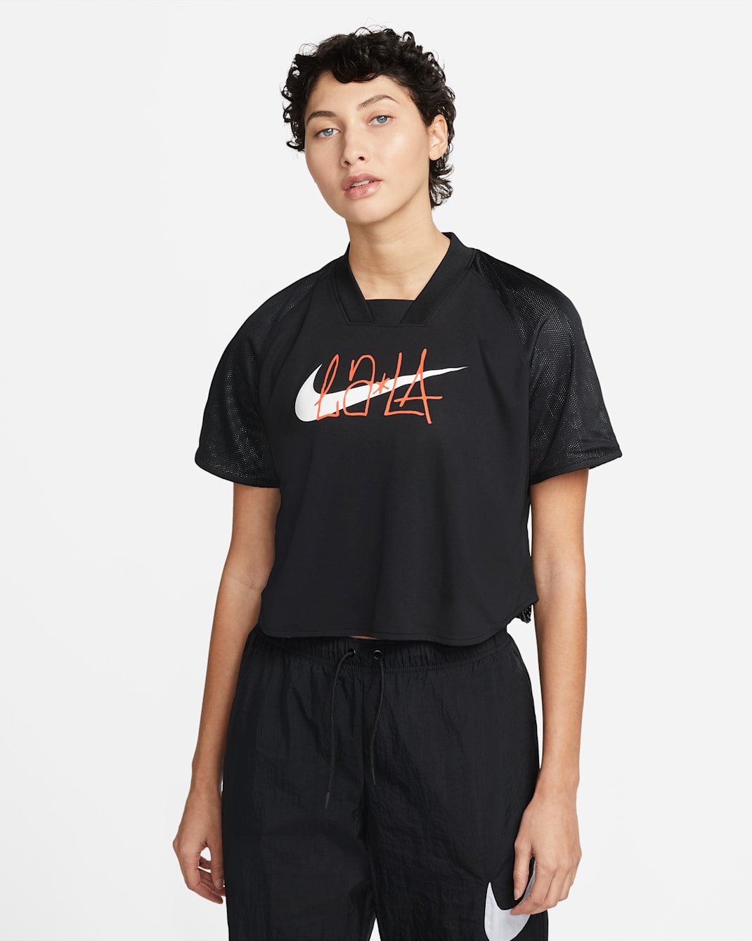 Prenda para la parte superior de fútbol Nike Dri-FIT para mujer del Club América - Negro/Blanco