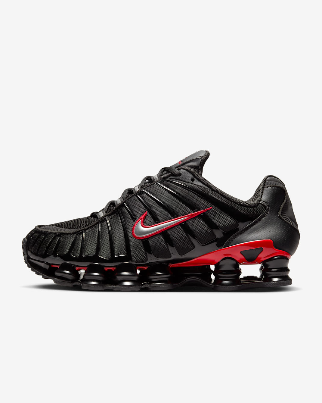 Scarpa Nike Shox TL - Uomo - Nero/University Red/Argento metallizzato