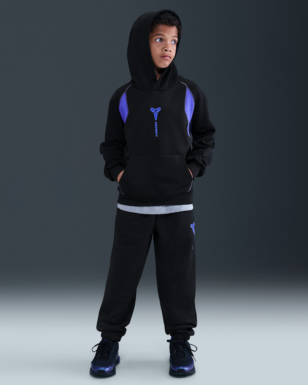 Segona equipació FC Barcelona Pantalons de futbol Kobe Therma-FIT - Nen/a - Negre/Negre