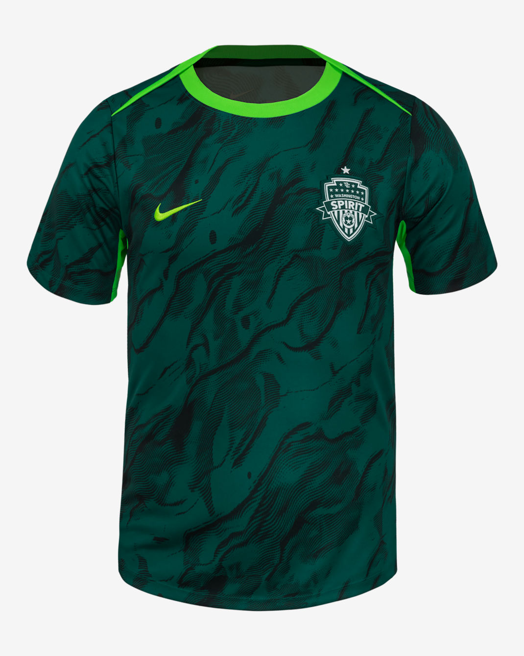 Washington Spirit 2025 Men's Nike NWSL Short-Sleeve Pre-Match Top - Black
