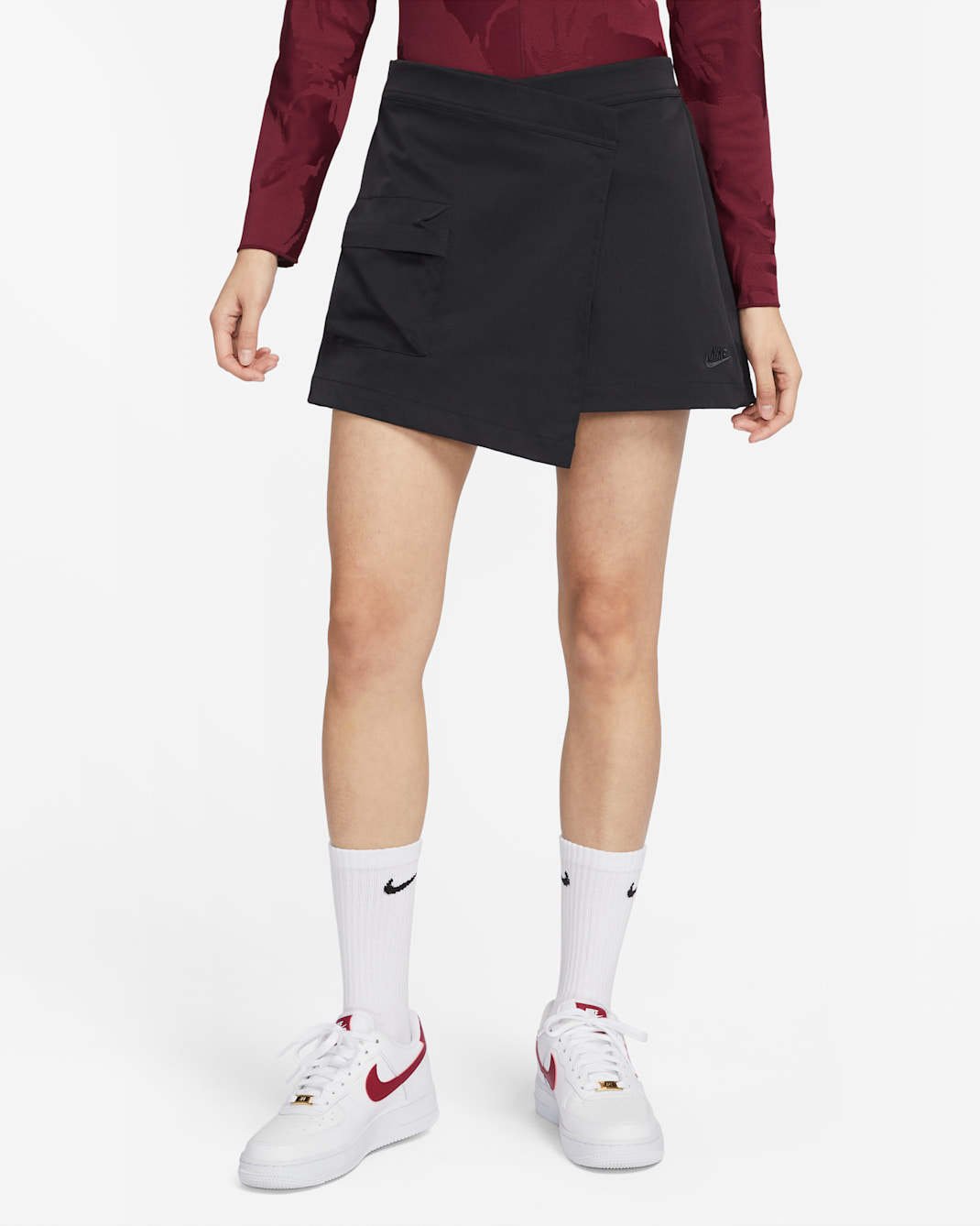 Nike Sportswear Tech Pack Women's High-rise Skort - Black/Anthracite