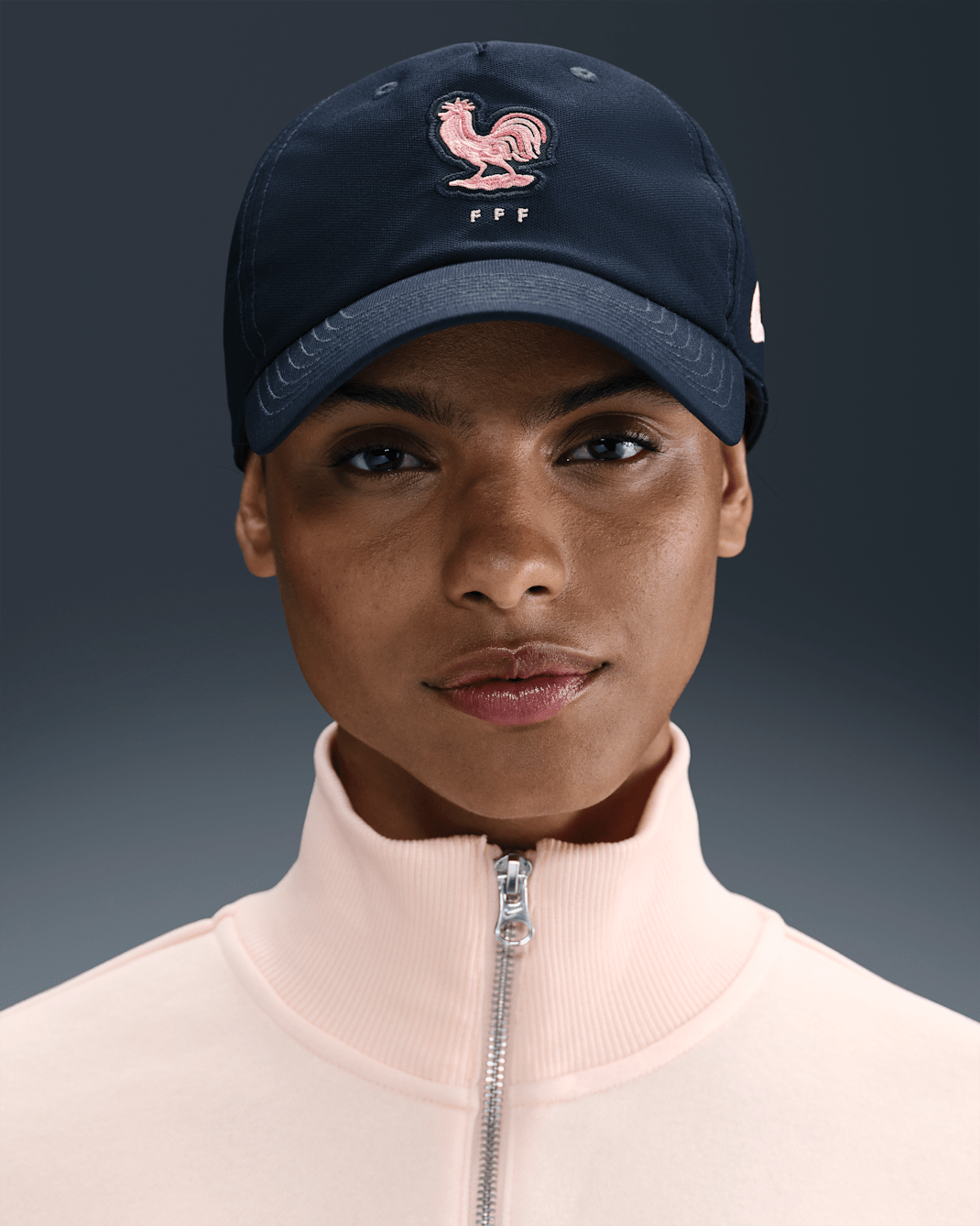 Frankrijk 2025/2026 Nike Club pet - Obsidian/Bleached Coral