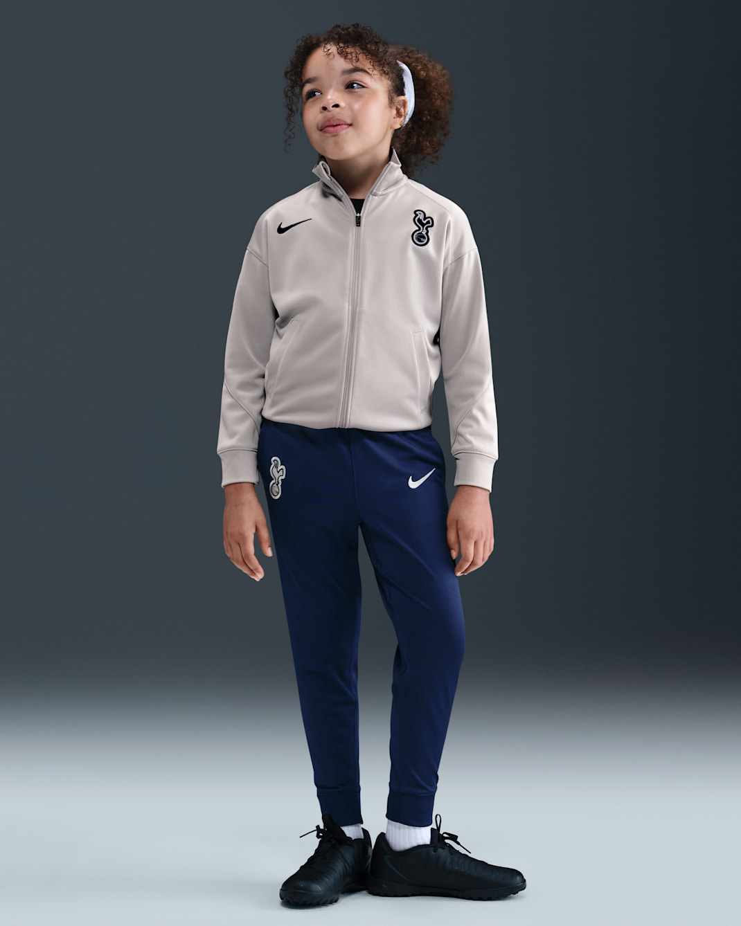 Tottenham Hotspur Strike Younger Kids' Nike Dri-FIT Football Knit Tracksuit - Light Iron Ore/Binary Blue/Binary Blue
