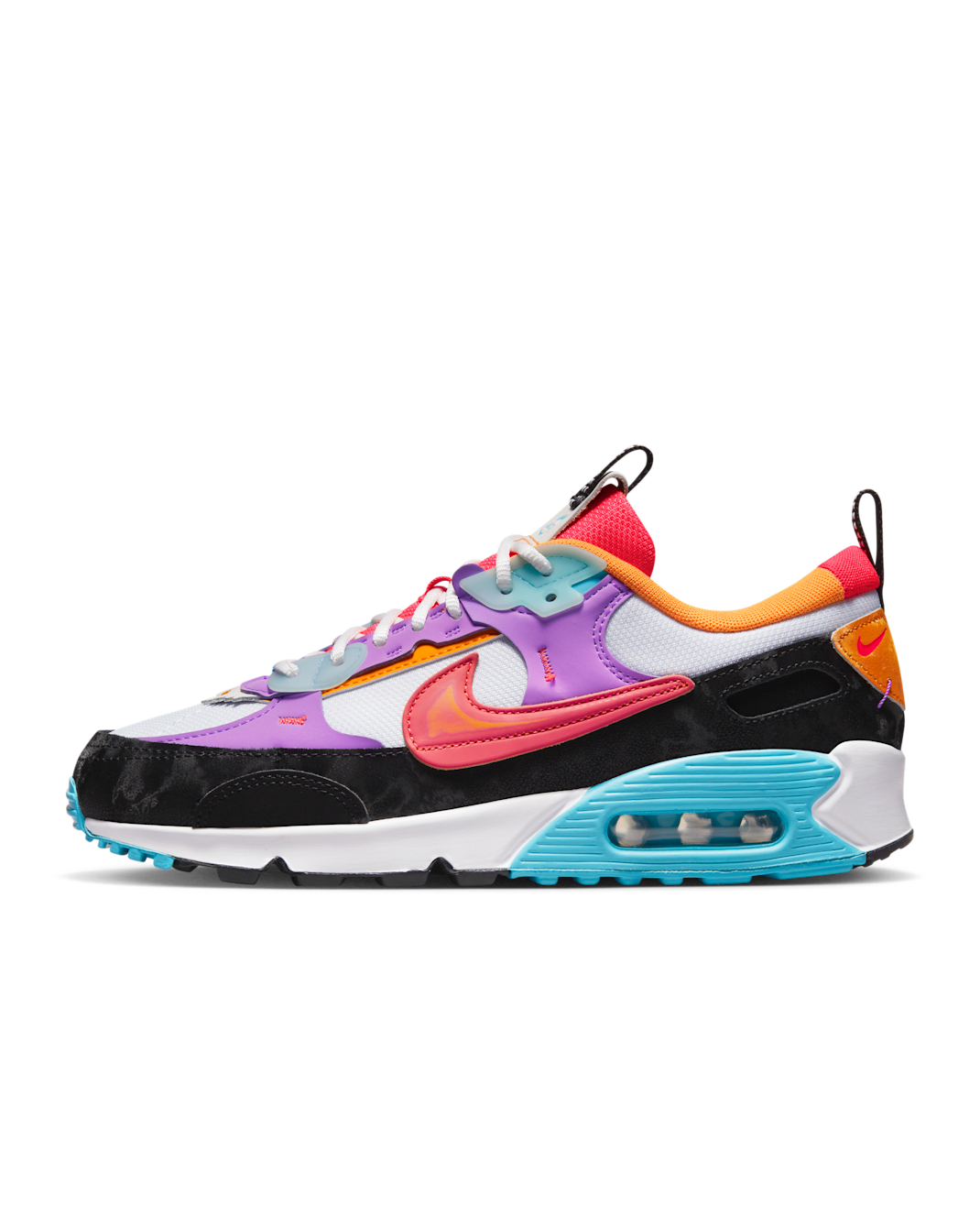 Nike Air Max 90 Futura Women's Shoes - White/Fuchsia Dream/Baltic Blue/Bright Crimson