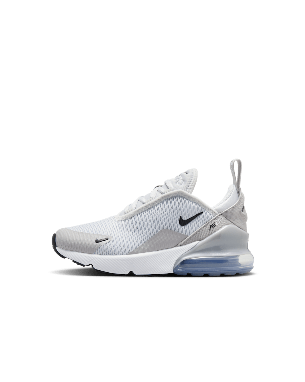 Nike Air Max 270 Schuh für jüngere Kinder - Pure Platinum/Light Smoke Grey/Metallic Silver/Schwarz