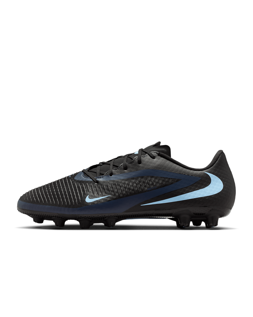 Tacos de fútbol para terreno duro Nike Phantom 6 Low Academy - Negro/Negro