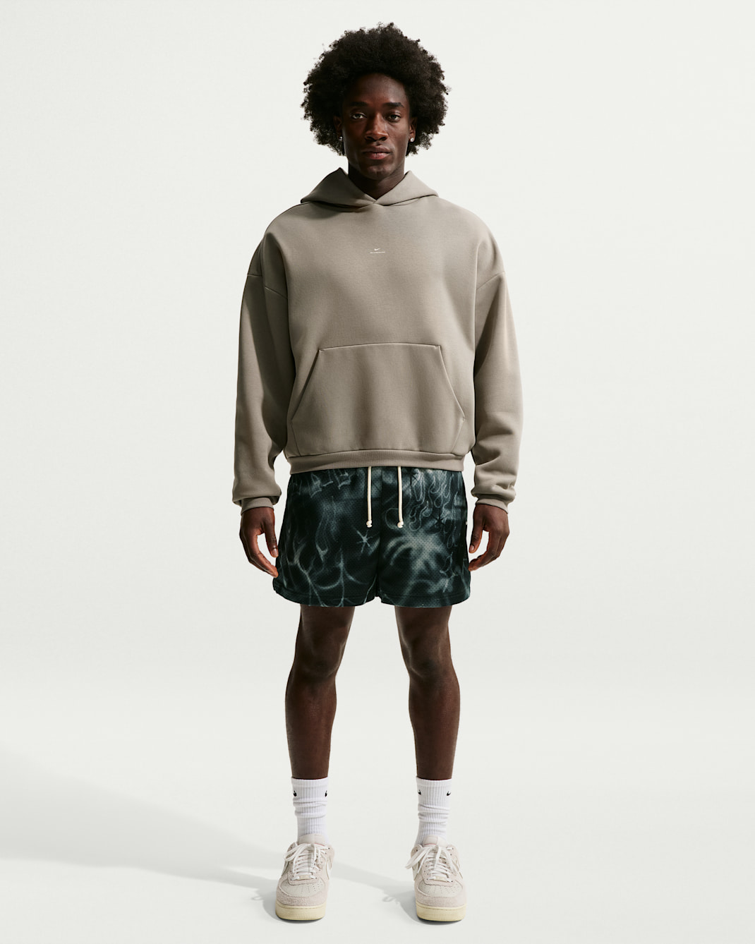 Short de basket en mesh Nike Standard Issue 13 cm pour homme - Noir/Pale Ivory