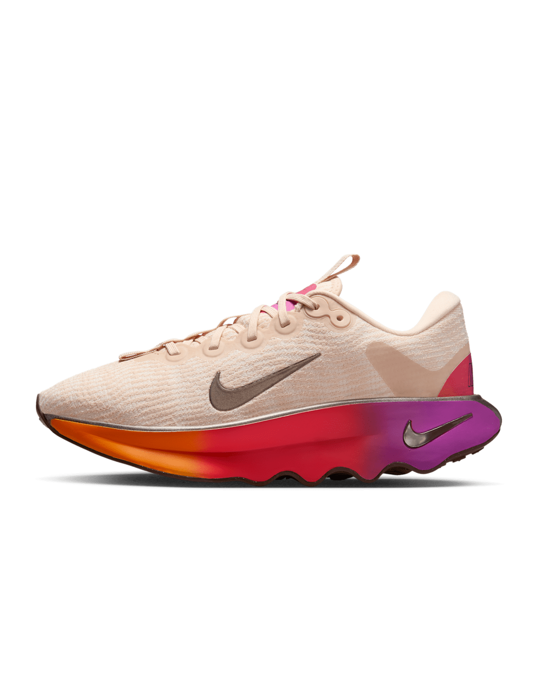 Nike Motiva SE Women's Walking Shoes - Pearl White/Pale Ivory/Vivid Purple/Metallic Gold Grain
