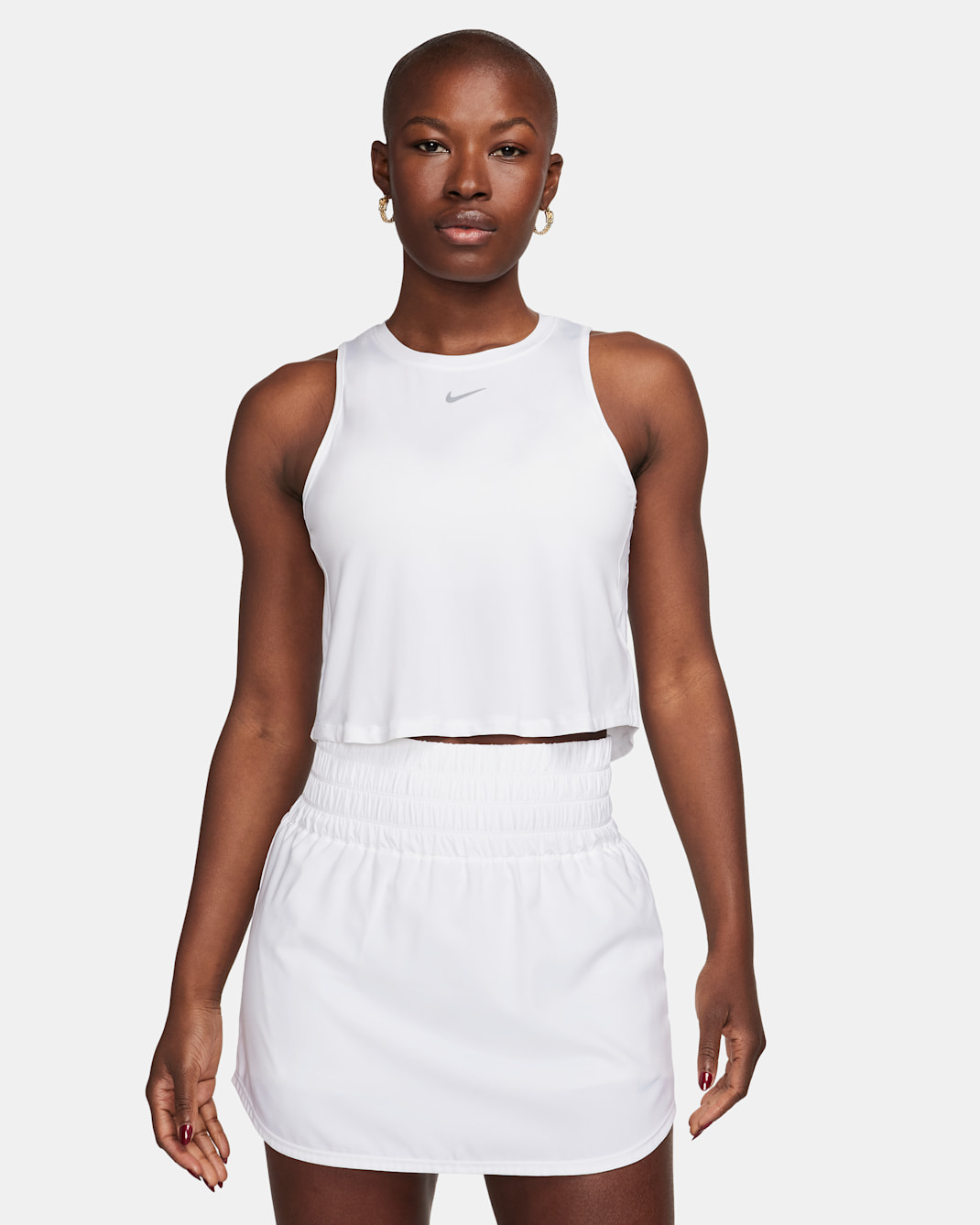 Nike One Classic Samarreta curta de tirants Dri-FIT - Dona - Blanc/Negre