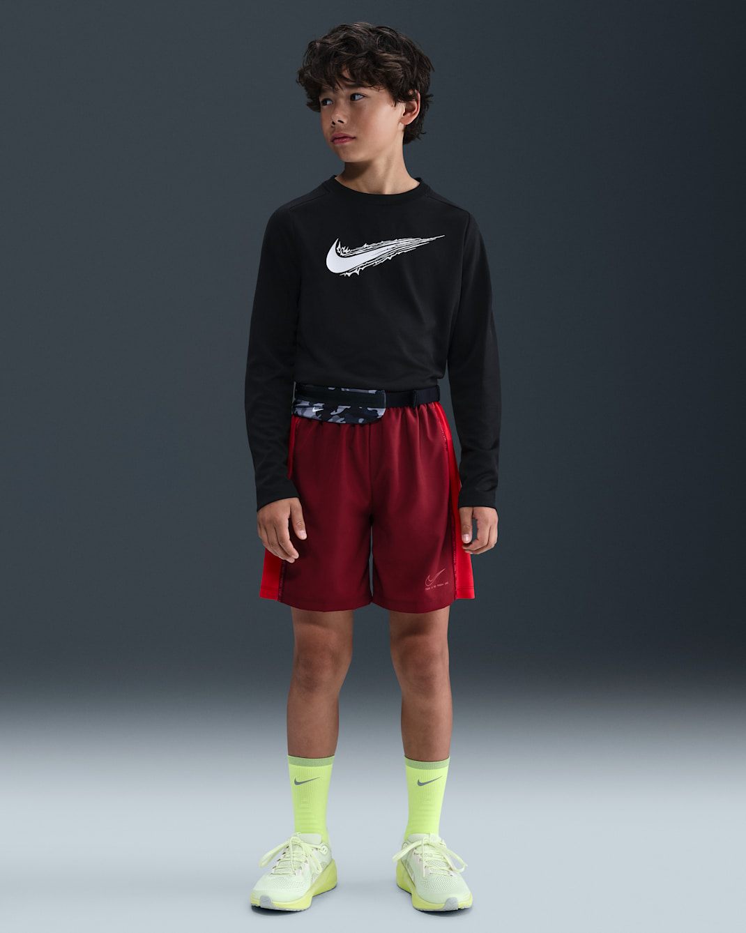 Nike Sportswear Multi Older Kids' (Boys') Dri-FIT Shorts - Team Red/University Red/University Red