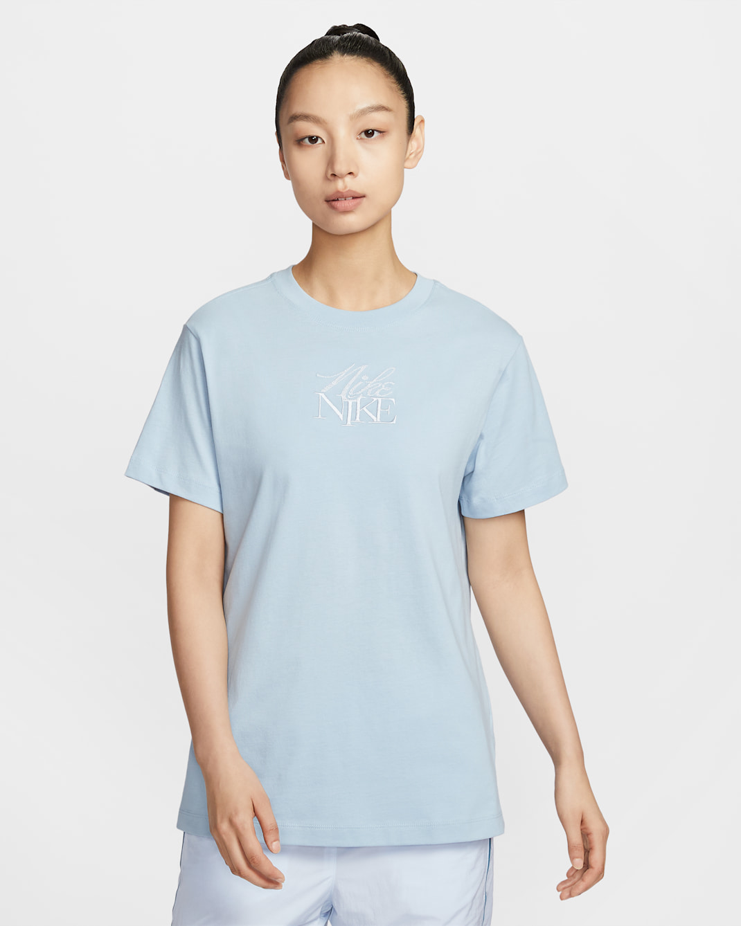 Nike Sportswear Women's T-Shirt - Light Armoury Blue/Football Grey