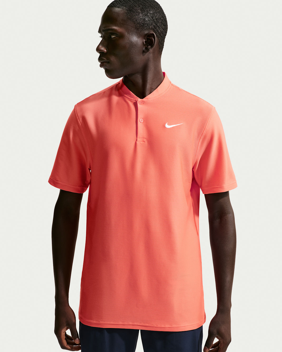 Polo de golf Dri-FIT para hombre Nike Velocity - Naranja césped/Blanco