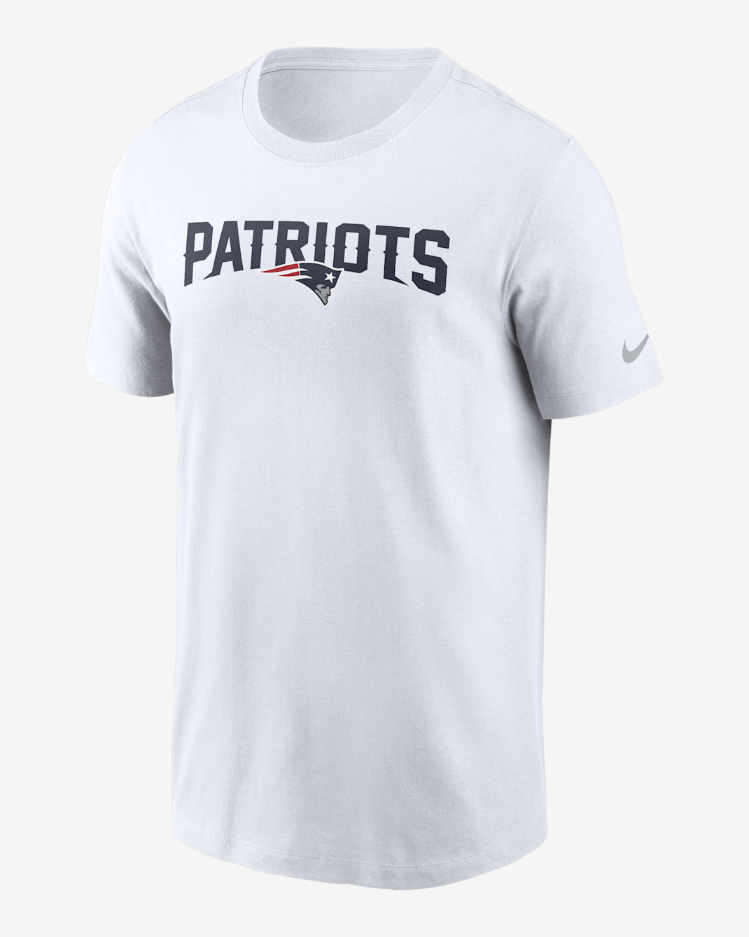 Playera Nike de la NFL para hombre New England Patriots Primetime Wordmark Essential - Blanco