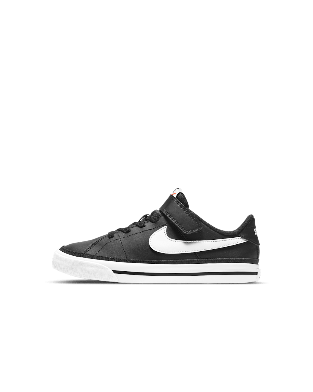 NikeCourt Legacy Younger Kids' Shoes - Black/Gum Light Brown/White