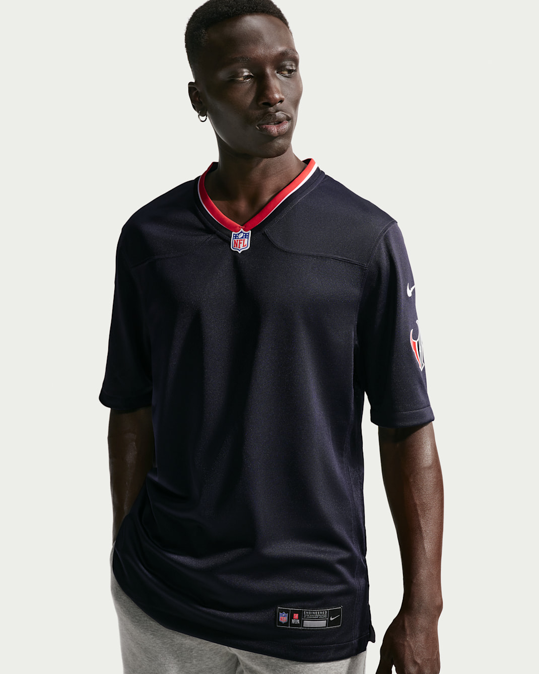 Jersey de juego Nike para hombre Houston Texans - Azul campo de juego
