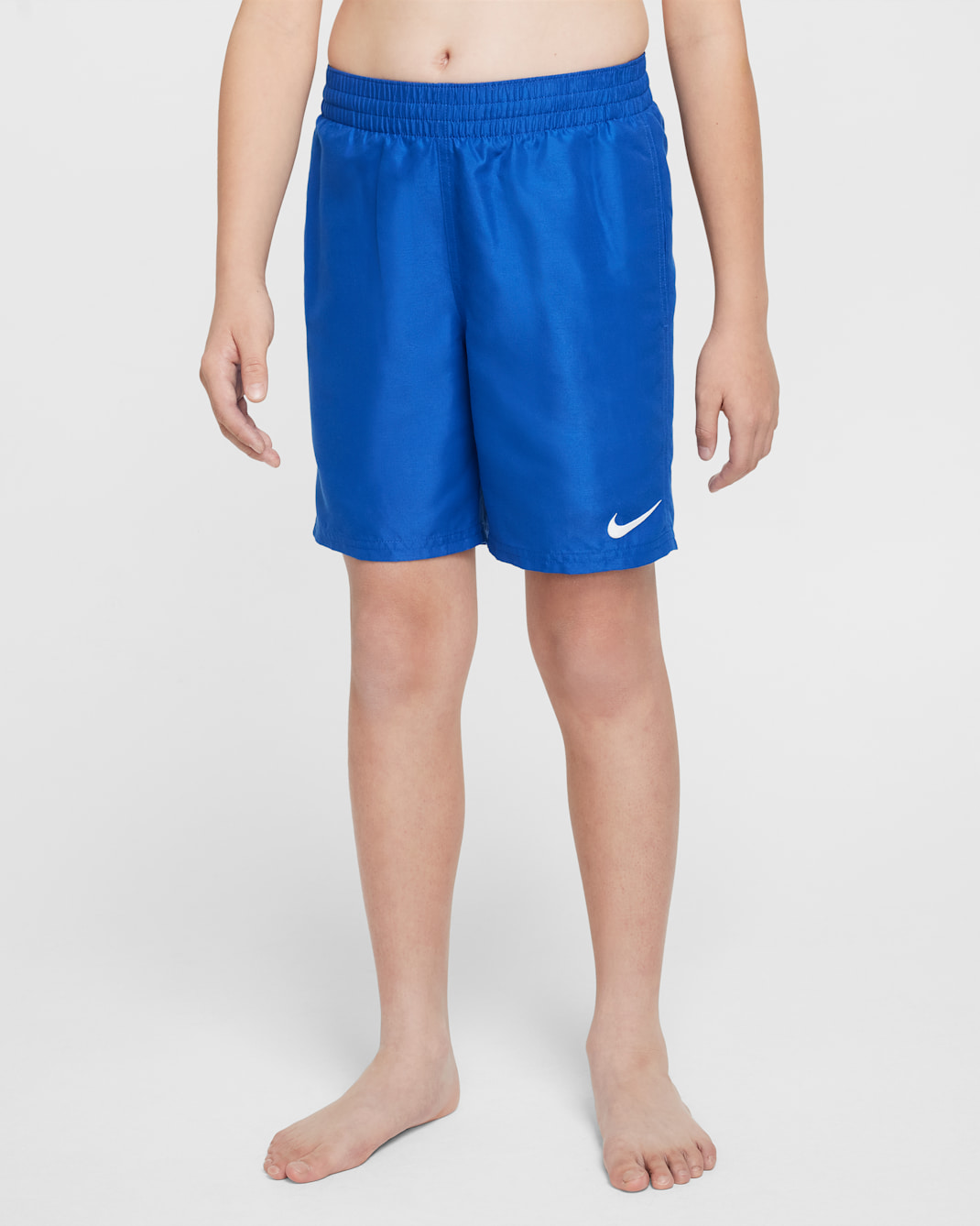 Shorts de playa o alberca con forro de ropa interior de 15 cm para niño talla grande Nike Swim Breaker Essential - Royal juego/Blanco