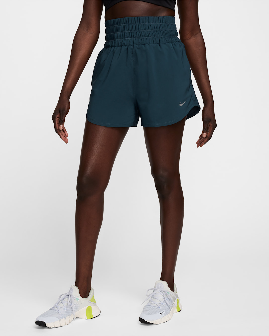 Nike One Women's Dri-FIT Ultra High-Waisted 3" Brief-Lined Shorts - Armory Navy