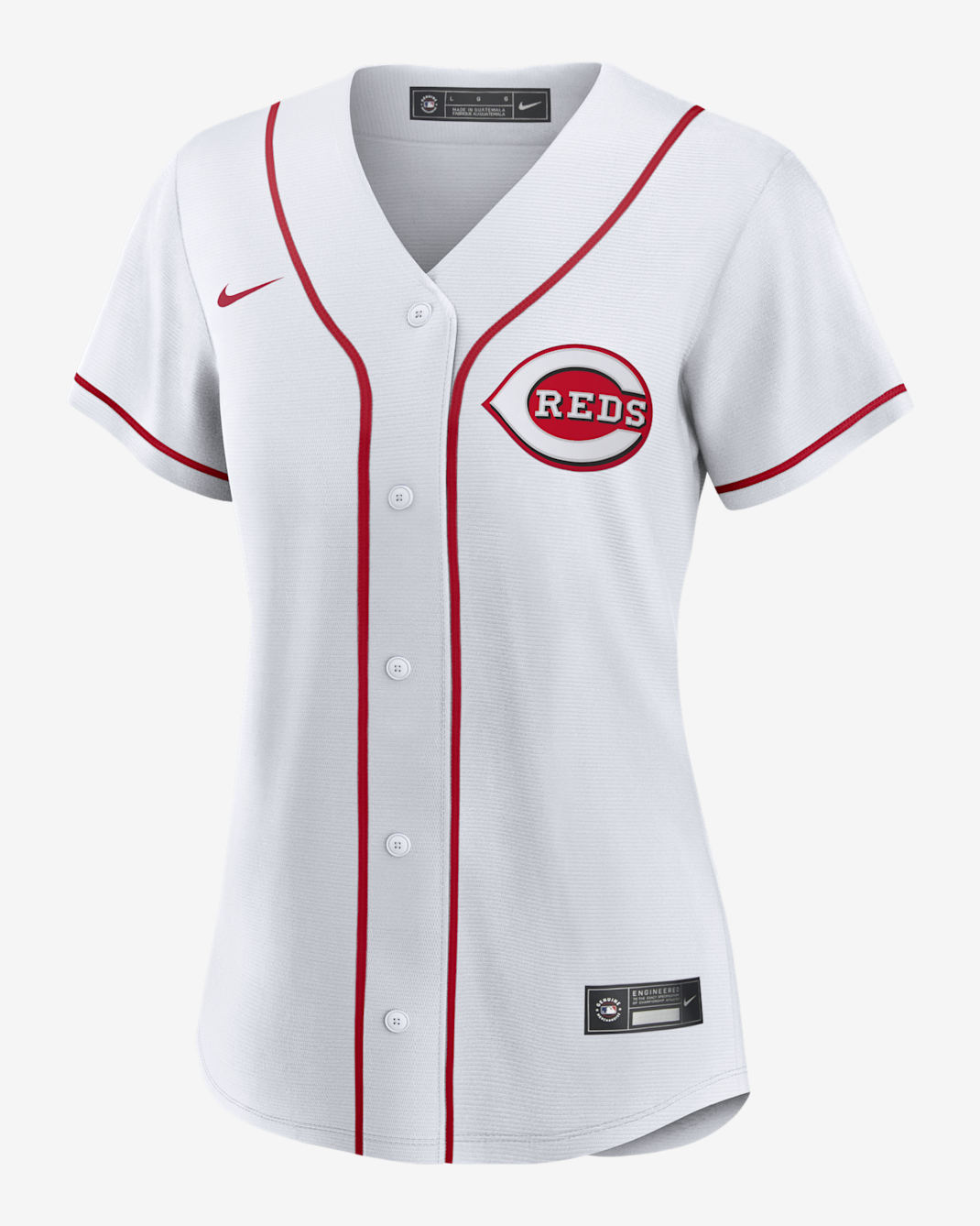 Jersey Nike de la MLB Replica para mujer Elly De La Cruz Cincinnati Reds - Blanco