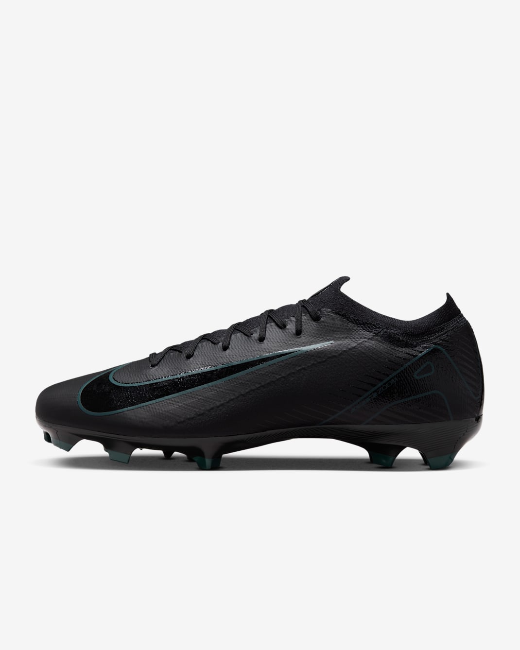 Nike Mercurial Vapor 16 Pro normál talajra készült, alacsony szárú futballcipő - Fekete/Deep Jungle/Fekete