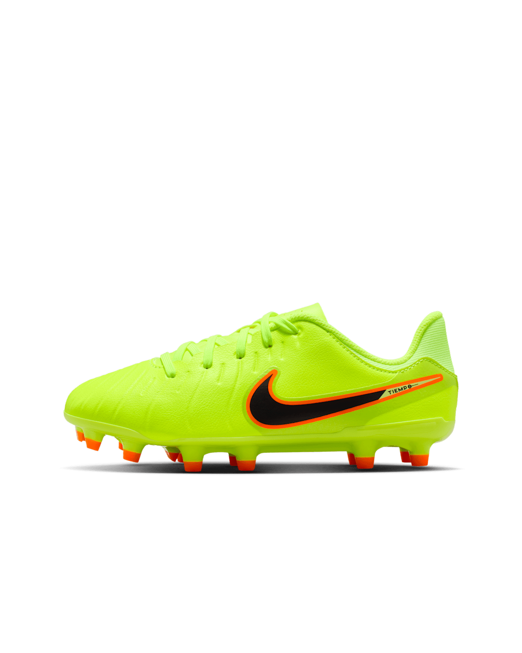 Nike Jr. Tiempo Legend 10 Academy Little/Big Kids' Multi-Ground Low-Top Soccer Cleats - Volt/Black