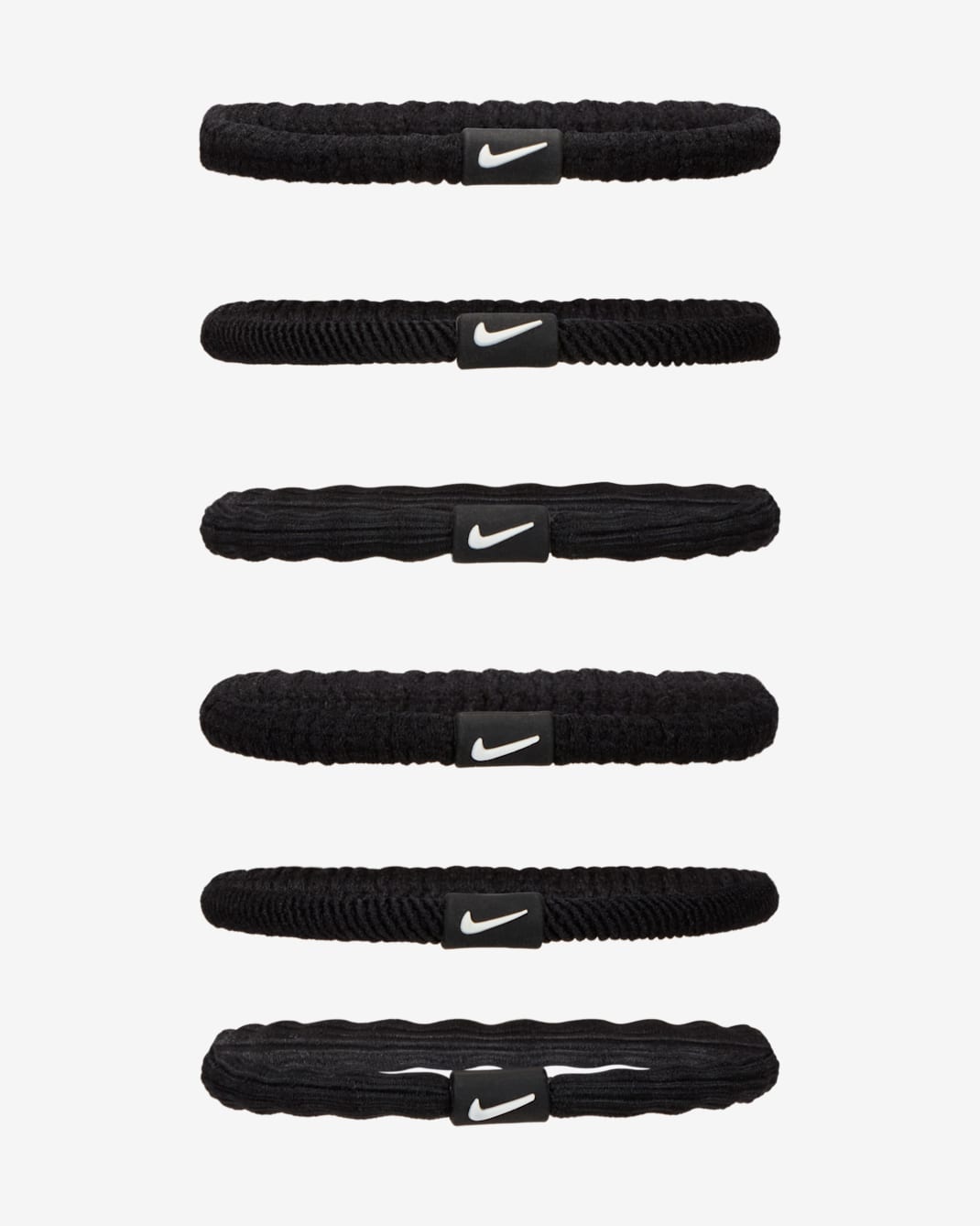 Nike Flex Hair Ties (6 Pack) - Black