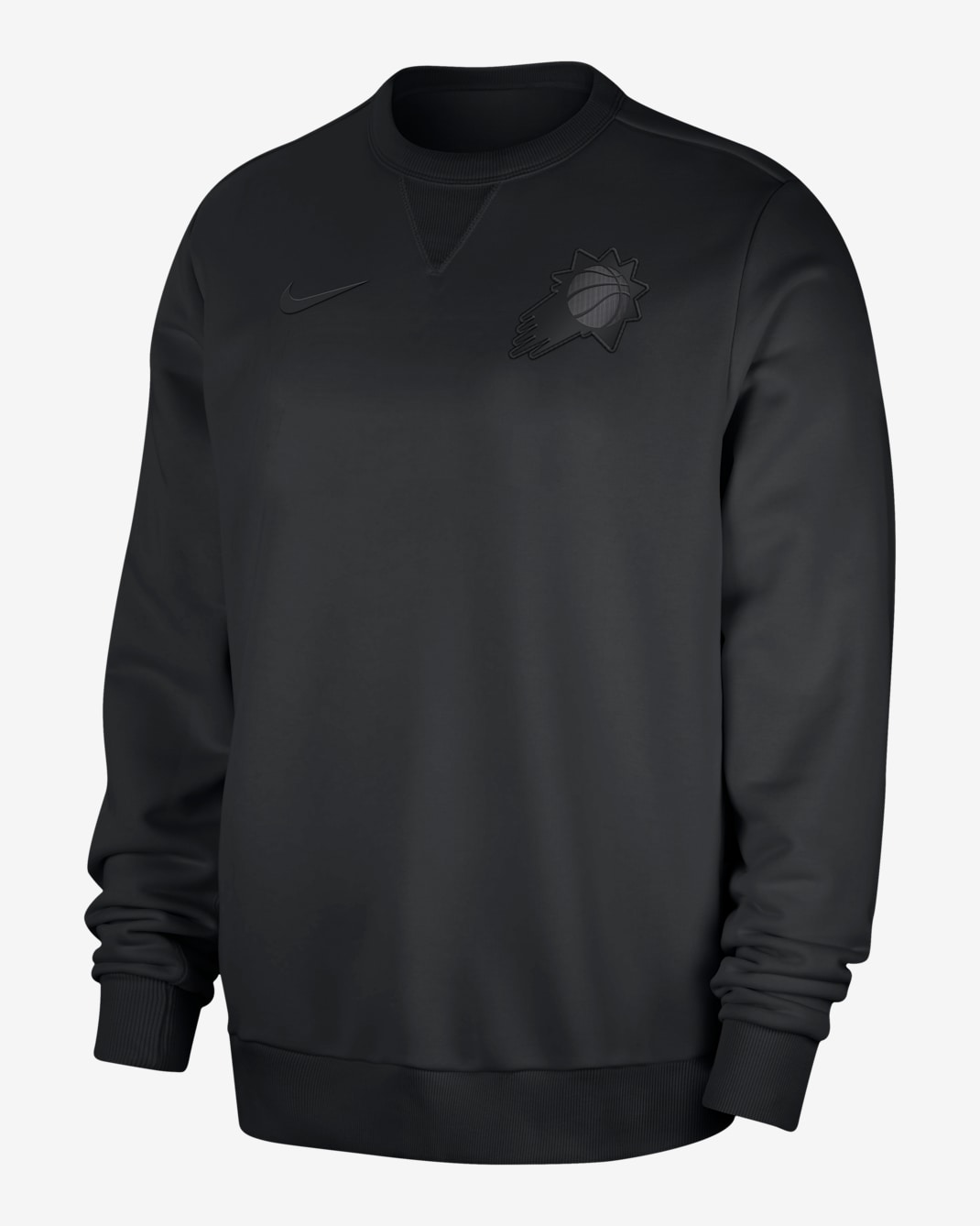Phoenix Suns Standard Issue Men's Nike Dri-FIT NBA Crew-Neck Sweatshirt - Black/Dark Smoke Grey/Black