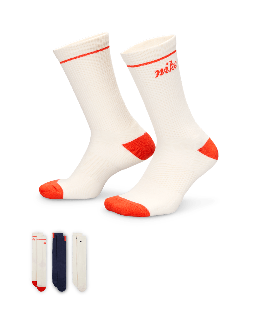 Nike Everyday Plus Cushioned Crew Socks (3 Pairs) - Multi-Colour