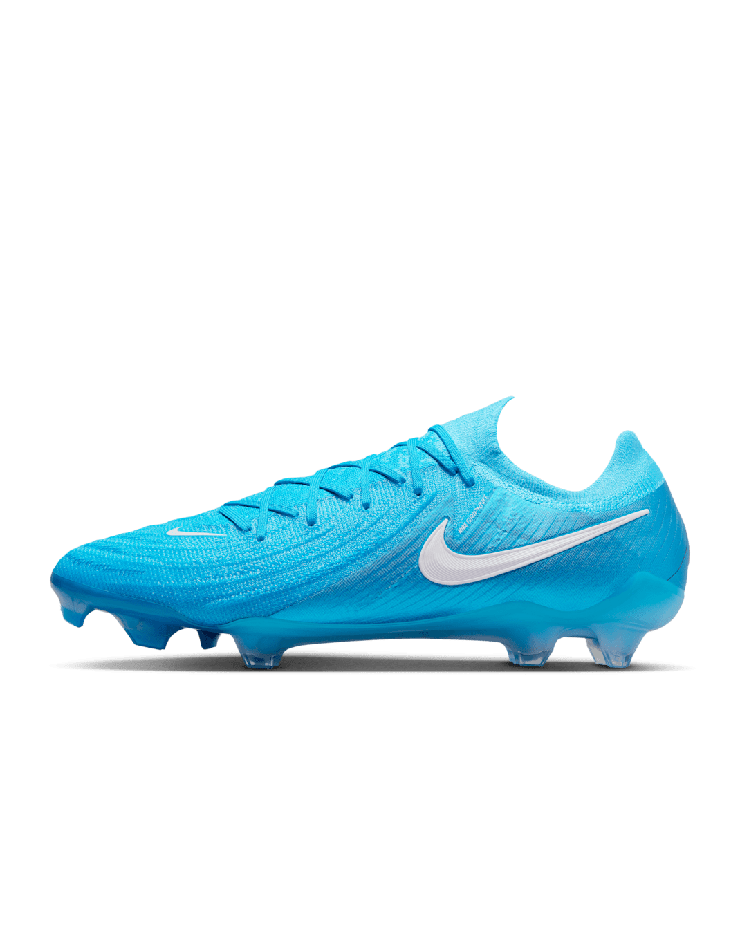 รองเท้าสตั๊ดฟุตบอลไม่หุ้มข้อสำหรับพื้นสนามทั่วไป Nike Phantom GX 2 Elite - Blue Fury/ขาว