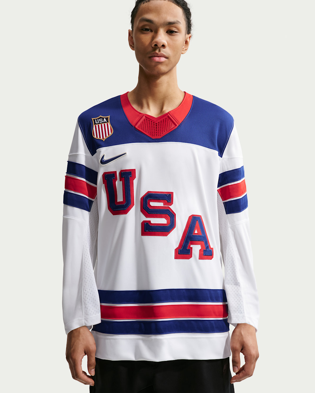 Nike "Team USA" Men's Hockey Jersey - White