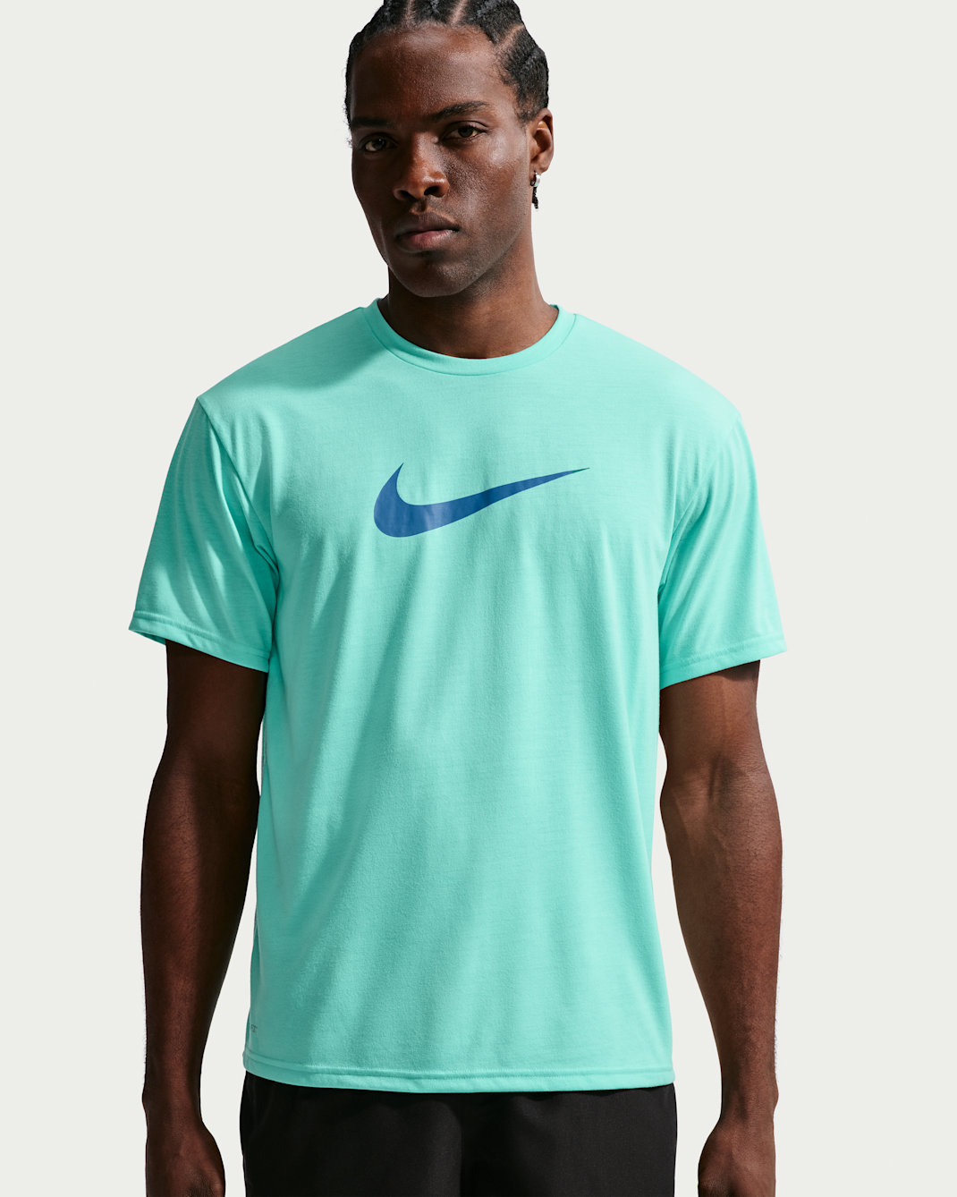 Playera de manga corta  Dri-FIT UV para hombre Nike Swim Hydroguard - Turquesa desteñido/Polvo fotón/Gris azulado/Verde abismo